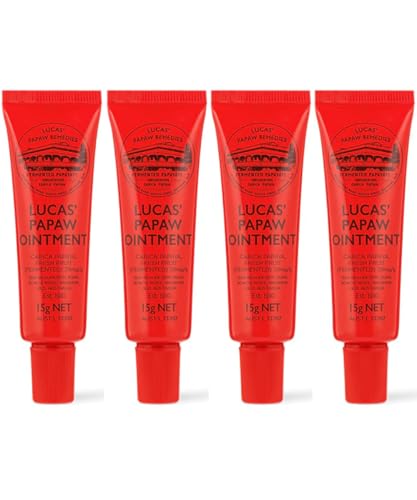 Lucas Papaw Ointment 15g Lip Applicator 4-Pack