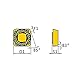 Mitsubishi Materials SPER42EEER-JS MC5020 Coated Carbide Milling Insert, Class N, Round Honing, Square, Grade MC5020, 0.5" Inscribed Circle, 0.125" Thick (Pack of 10)