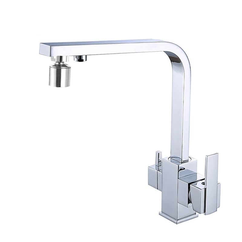 Robinet de cuisine 3 en 1 en cuivre haut de gamme avec mitigeur eau chaude froide et filtre intégré