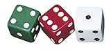 School Smart Dotted Dice Set - Assorted Colors - Set of 36