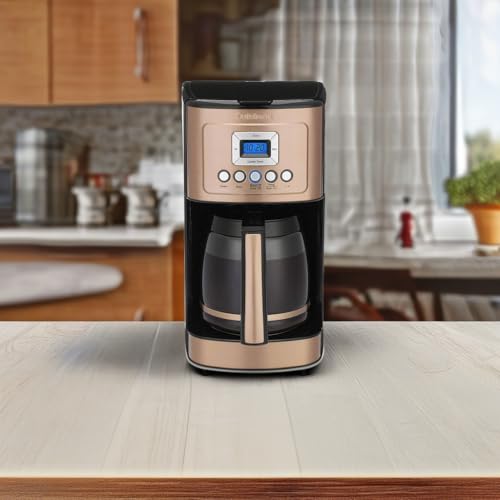 Cuisinart DCC-3200CP PerfecTemp Programmable Coffeemaker with Glass Carafe, Plastic, Copper