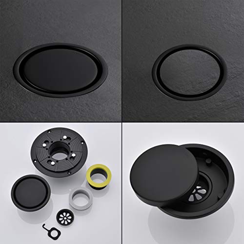 Orhemus 4 Inch Round Design Tile-In Shower Drain With Adjustable Shower Drain Base Flange thumb #3