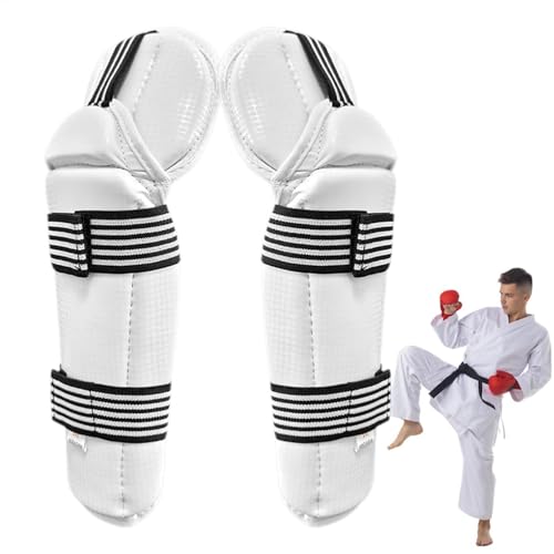 Taekwondo armskydd – underarmsskydd justerbara, armbågsskydd | andningsbart armskydd, boxning armbågsdyna, strid säkerhetsredskap, Taekwondo stridsutrustning, kampsport säkerhetsutrustning