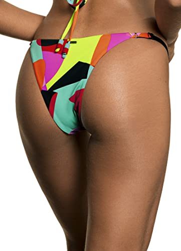 Maaji Womens Single Strap Cheeky Cut Bikini Bottoms, Multicolor, Large Us #TOP1