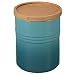 Le Creuset of America 5 1/2" Canister with Wood Lid, 2 1/2 quart, Caribbean