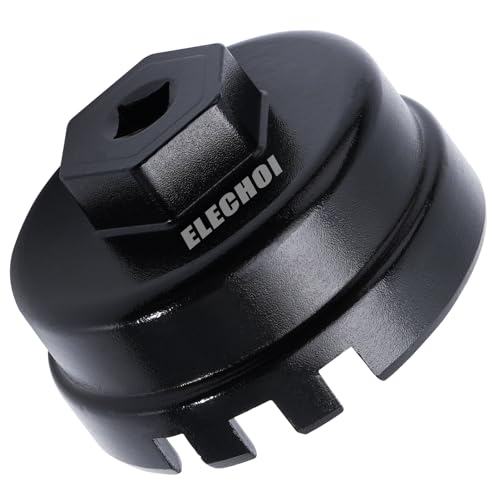 ELECHOI 64mm 14 Flutes/6 Slots Oil Filter Cap Wrench Removal Tool...