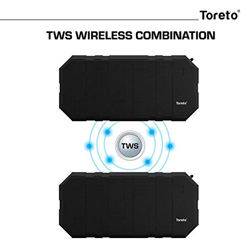 Image of Toreto TOR-325 Boom+ 10W Portable Bluetooth Speaker | Stereo Speaker with Heavy Bass| Up to 6 Hours Playtime | in-Built mic | IPX5 Water Resistant, Green