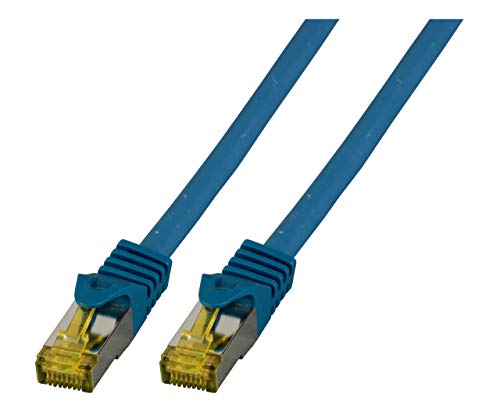 EFB-Elektronik RJ45 Patch Cable S/FTP, Cat.6A, LSZH, Cat.7 Raw Cable, 7.5 m, Blue