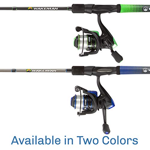 Fishing Pole Wakeman 3000 Reel Fishing Rod Reel Combo- 6'6” Carbon