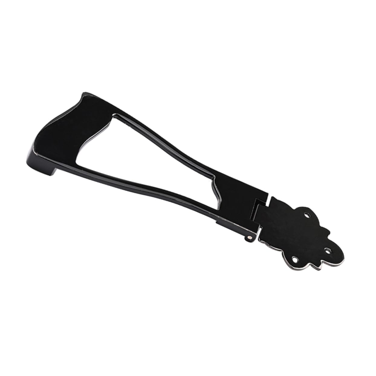 BESTonZON Metal Fixed Hard-tail Guitar Trapezoidal Tailpiece Bridge for 6 String Ga418b