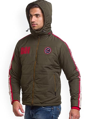 Image of Being Human Olive Regular Fit Men's Jacket Clothing