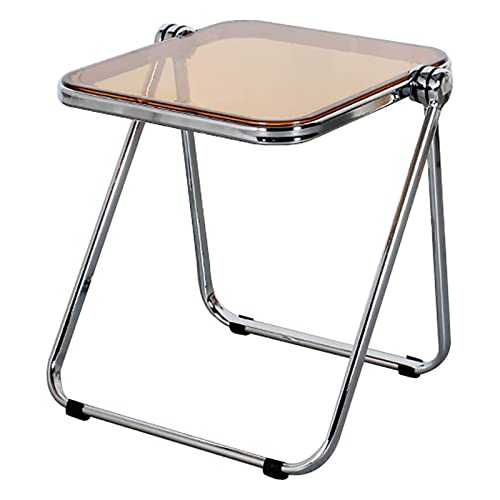 Table d'appoint pliante nordique en acrylique, gain de place salon chic