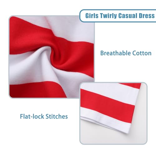 Girls Long Sleeve Dress for Kids Girls Casual Dresses Twirly A Line Skater Dress for School Party 2-14 Years4