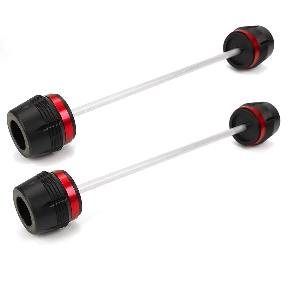 Tamponi Ruota Forcella Asse Anteriore e Posteriore Moto Compatibile con Honda Forza750 2021-2024 NSS 750 XADV750 X ADV 750 XADV 2025 Accessori Protezione Blocco Anticollisione del Mozzo Ruota (Rosso)