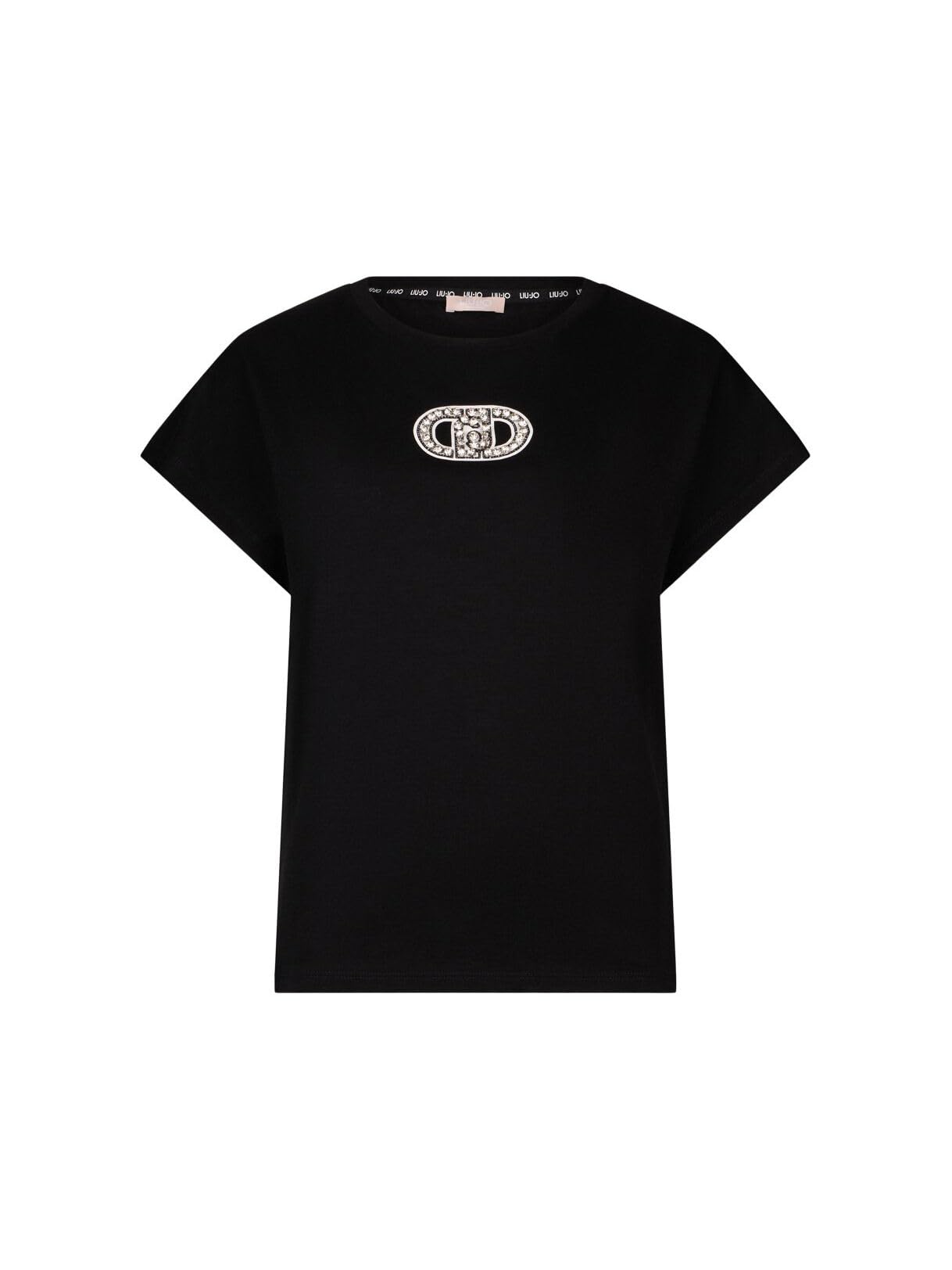T-shirt Liu Jo ornements précieux haut de gamme en coton extensible - 5