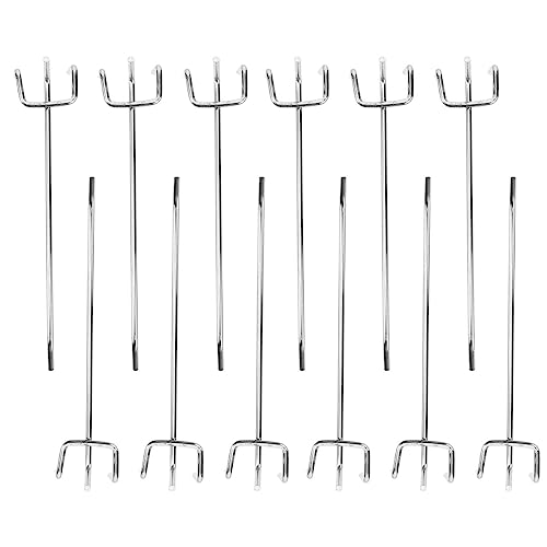 Cabilock 50 Pcs Destornillador Triangular Ganchos Panel Perforado Ganchos De Tablero Ganchos Para Tablero Estantes Metalicas Ganchos De Exhibición De Tablero Ganchos De Baño Pesado Gerente