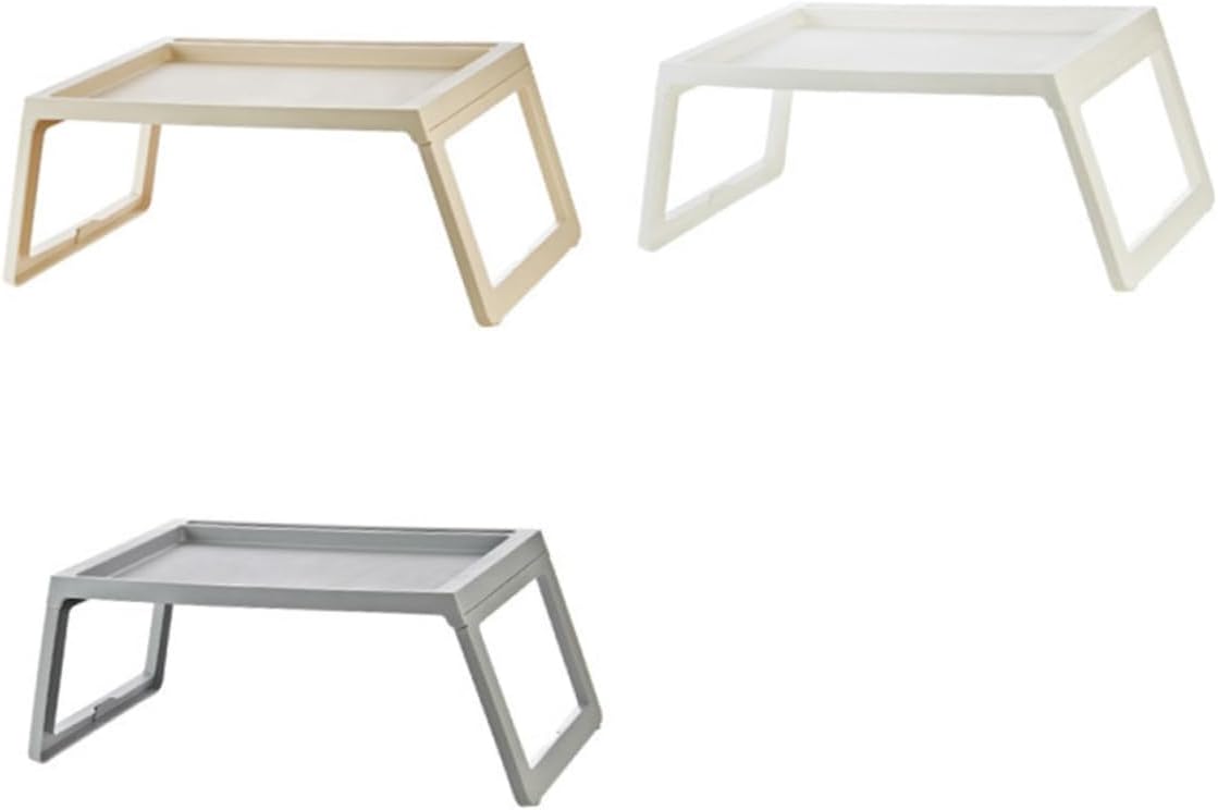 Gadpiparty Foldable Bed Desk Portable Breakfast Tray with Folding Legs Material Laptop Holder for Home Office and Outdoor Use Grey