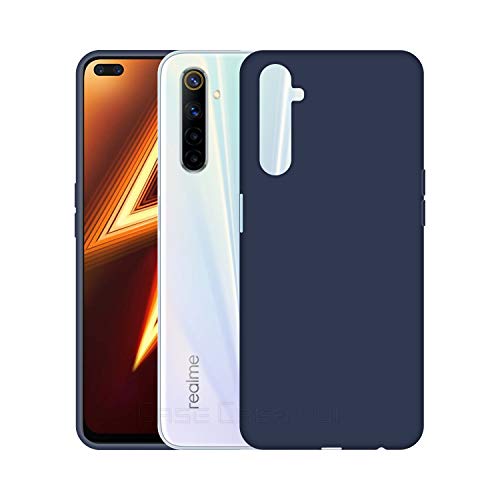 Image of Case Creation Luxurious OG Series for Realme 6 Pro Case Cover,Anti-Dirty Slim Case Frosted Matte Cute Candy TPU Raised Bezel (Splash of Color) Back Cover for Realme 6 Pro -Navy Electric Blue