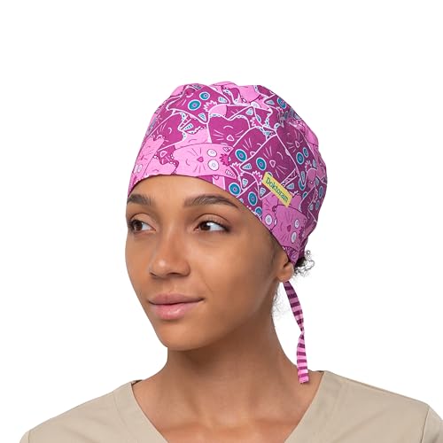 Funny Hats for Women and Mens with Cute Print (Purple Cats Looking)…