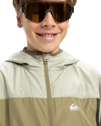 Chaqueta Corta-Viento Quiksilver Overcast para Chicos de 8 a 16 Años con Capucha Azul 3