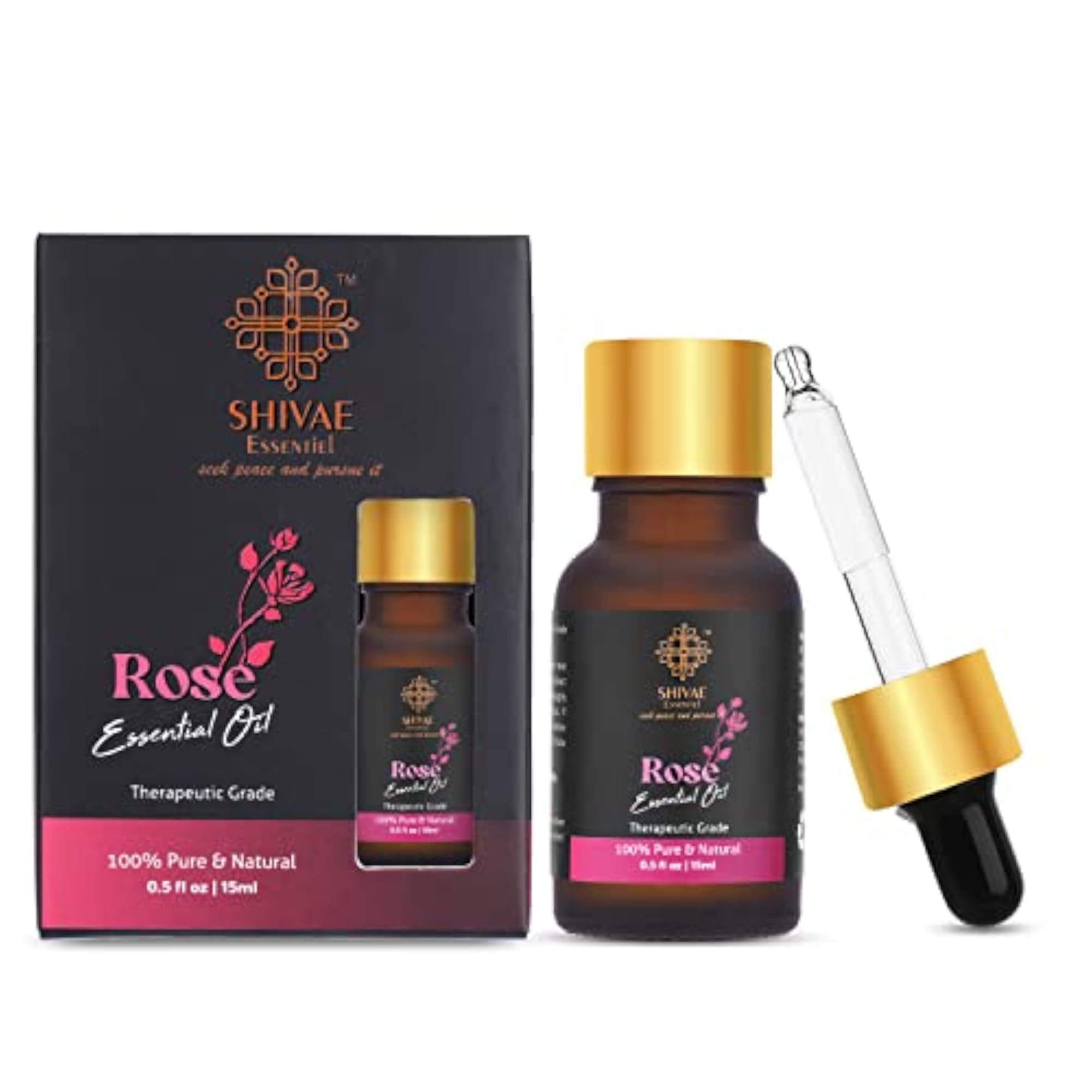 SHIVAE Essentiel Rose Essential for Aroma Diffuser, 100% Natural