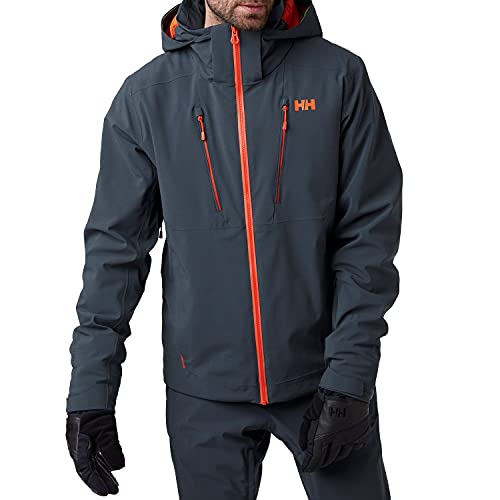 Helly-Hansen Mens Alpha 3.0 Waterproof Insulated Ski Jacket, 983 Slate, Large