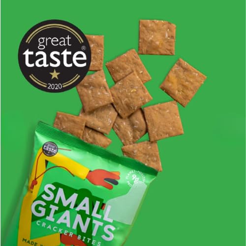 SMALL GIANTS®| Snack Proteici con Farina di Grillo - Cracker Proteici al gusto Rosmarino & Timo. Alto Contenuto di Proteine con Vit. B12, Omega3, Proteine Sostenibili, Senza Zuccheri Aggiunti - Image 6