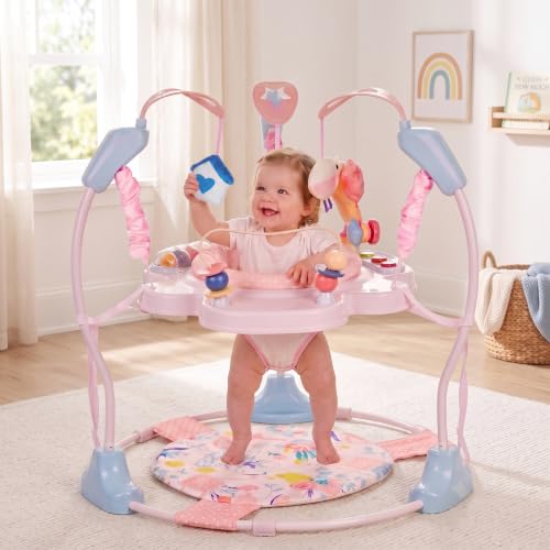 Image of Baby Activity Center, 3-in-1 Infant Jumper and Bouncer with Music&Light,6+M | 360° Rotating Seat,Sounds,3 Adjustable Heights,Detachable Toys,Play and Learning Center