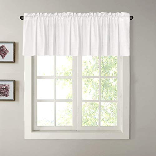 H.Versailtex PART-HVVALANCEDM-WHITE-5218 Natural Linen Curtain Valances cover