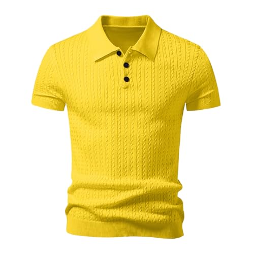 Polo de golf respirant à manches courtes en tricot