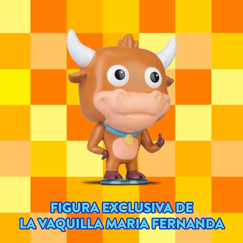 Miniatura 4 de Grand Prix - Vaquilla María Fernanda de 15 cm, Figura de Vinilo del Programa de Televisión Grand Prix, Idea de Regalo, Juguete Oficial, Muñeco para Niños de 6 años+, TV Fans, Famosa (GRN00000)