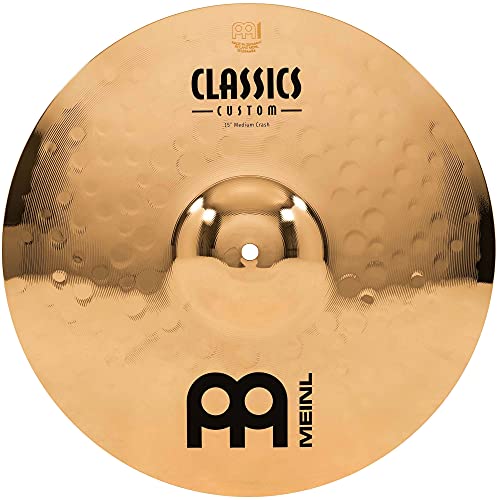 Meinl 15' Medium Crash Cymbal - Classics Custom Brilliant - Made in Germany, 2-YEAR WARRANTY...