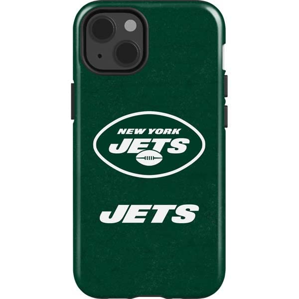 Skinit Impact Phone Case Compatible with iPhone 14 - Officially Licensed NFL New York Jets Distressed Design