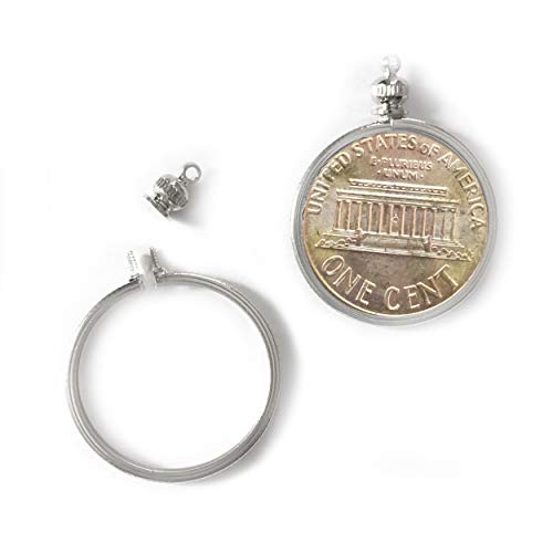Portamonedas para moneda USA 1 cent plata pack de 2 miniatura 2