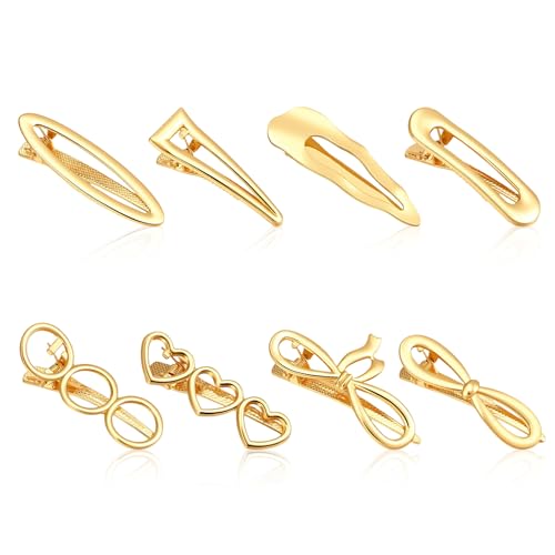 Clip de cabello dorado pequeño pack 8 piezas miniatura 1