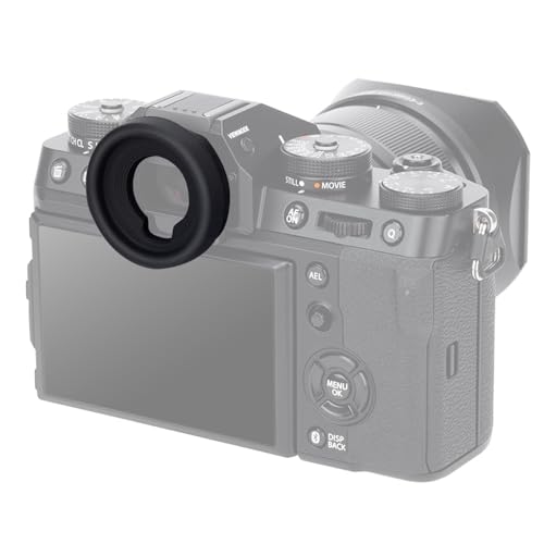 JJC Ocular Rotondo de Silicona Suave para Fujifilm GFX100S GFX100 GFX100II GFX50S GFX50SII X T5 X T3 X T2 X T1 X H1 Cámara Sustituye Fuji EC GFX