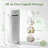 4-in-1 Travel Dispenser Bottle, Portable Cosmetic Dispenser Containers for Shampoo Lotion Conditioner Cream, Leak Proof Travel Dispenser, 30ML, White #1