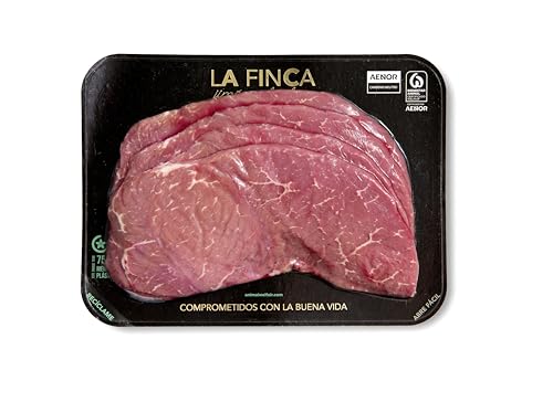 LA FINCA - Filetes para Plancha de Vacuno Joven 380 g, Delicadeza y Sabor en Cada Corte, Óptimos para Una Cena Exquisita y Rápida, Carne Fresca