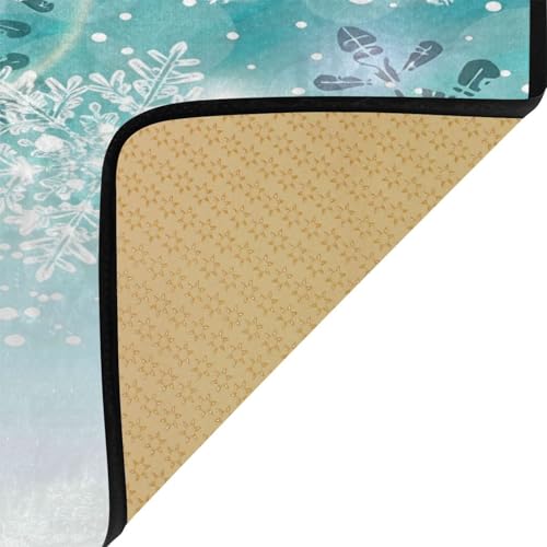 Alfombras de cocina de Navidad para proteger tu suelo con una suave decoración navideña 7