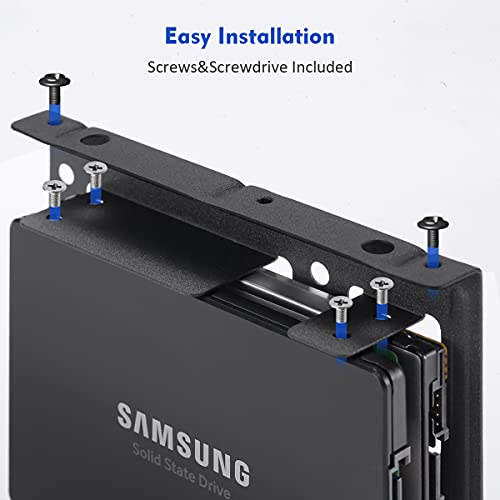 Cysslogy 2.5 To 3.5 Hard Drive Adapter Dual Ssd Mounting Bracket For Any 2.5 Ssd Or Hdd #TOP2