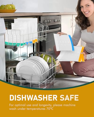Ideatech 261-STANDUP BAGS Dishwasher Safe Gallon Bags Stand Up, Leakproof Reusable Gallon Freezer Bags, Large Reusable Silicone Ziplock Bags, Bpa Plastic Free Reusable Food Storage Bags For Meats thumb #1