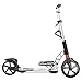 Trottinette Pliable Bars Scooter, Adulte Scooter, Scooter Roues, Kick Ville Portable adulte avec poignée bar et porte-bouteille, pliant amortisseur Teens Pu coup de roue, 100 kg de charge, non électri