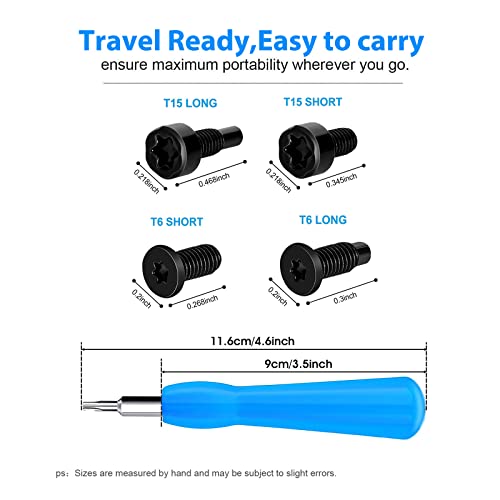 image for CYJJZQ Replacement Ring Doorbell Blue Screwdriver T6 T15 & + 20Pcs Doo