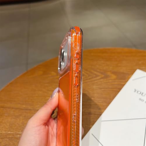 Coque silicone orange transparent résistant aux chocs iPhone 12 Pro Max
