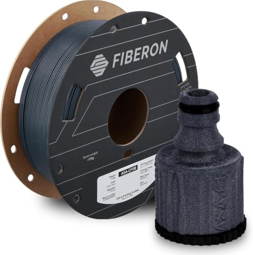 Polymaker Fiberon ASA-CF08 Filament Dark Grey 1.75mm 0.5KG