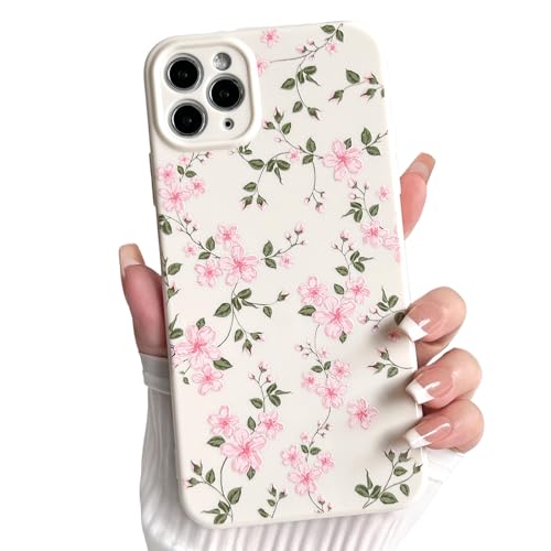 Image of NITITOP for iPhone 11 Pro Max Case Cute Flower Floral Pattern - Pink