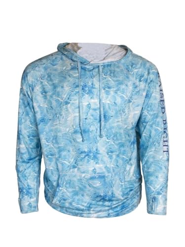 Mens Tree Bark Camo Long Sleeve Hoodie T-Shirt