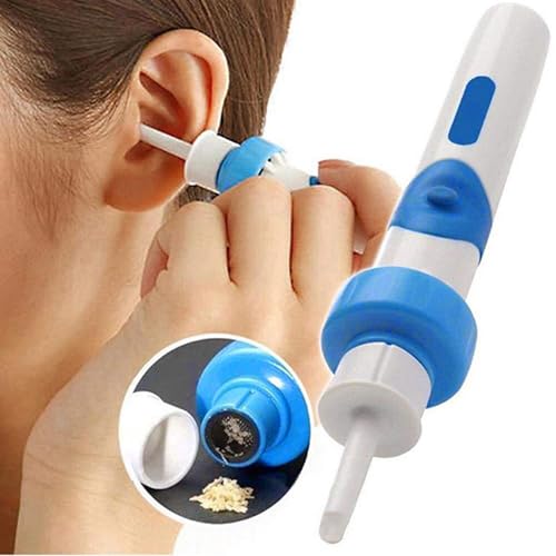 Ohrenschmalz Entferner, Elektrisch Ohrenreiniger, Sicheres Und Weiches Ear Cleaner, Sicheres Weiches Ohrenreiniger mit Sauger und Waschbaren Ersatzköpfen Für Kinder Und Erwachsene Ohre Reinigung
