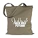 Produktbild JUNIWORDS Jutebeutel, Wähle ein Motiv & Farbe, Ja ich bin süß Aber voll Psycho! (Beutel: Khaki, Text: Weiß)