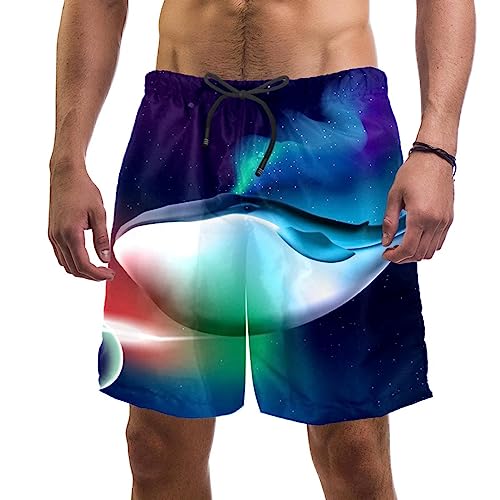 Short de plage pour vacances et piscine homme motif baleine